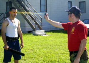 pepper spray demo